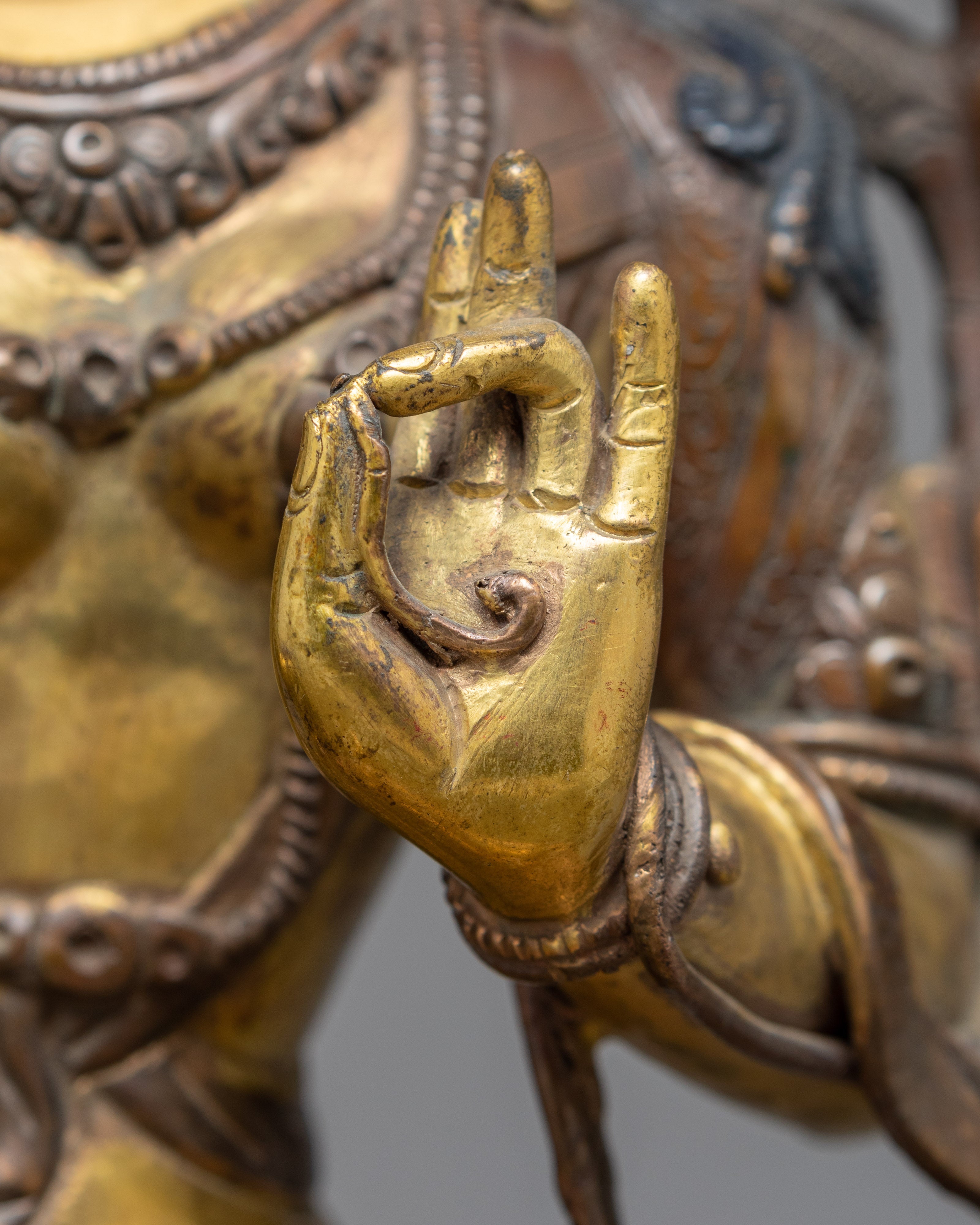 Green Tara Statue | Zen Room Decor | Tibetan Buddhist Sculpture