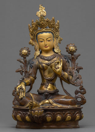 Green Tara Buddhist Statue