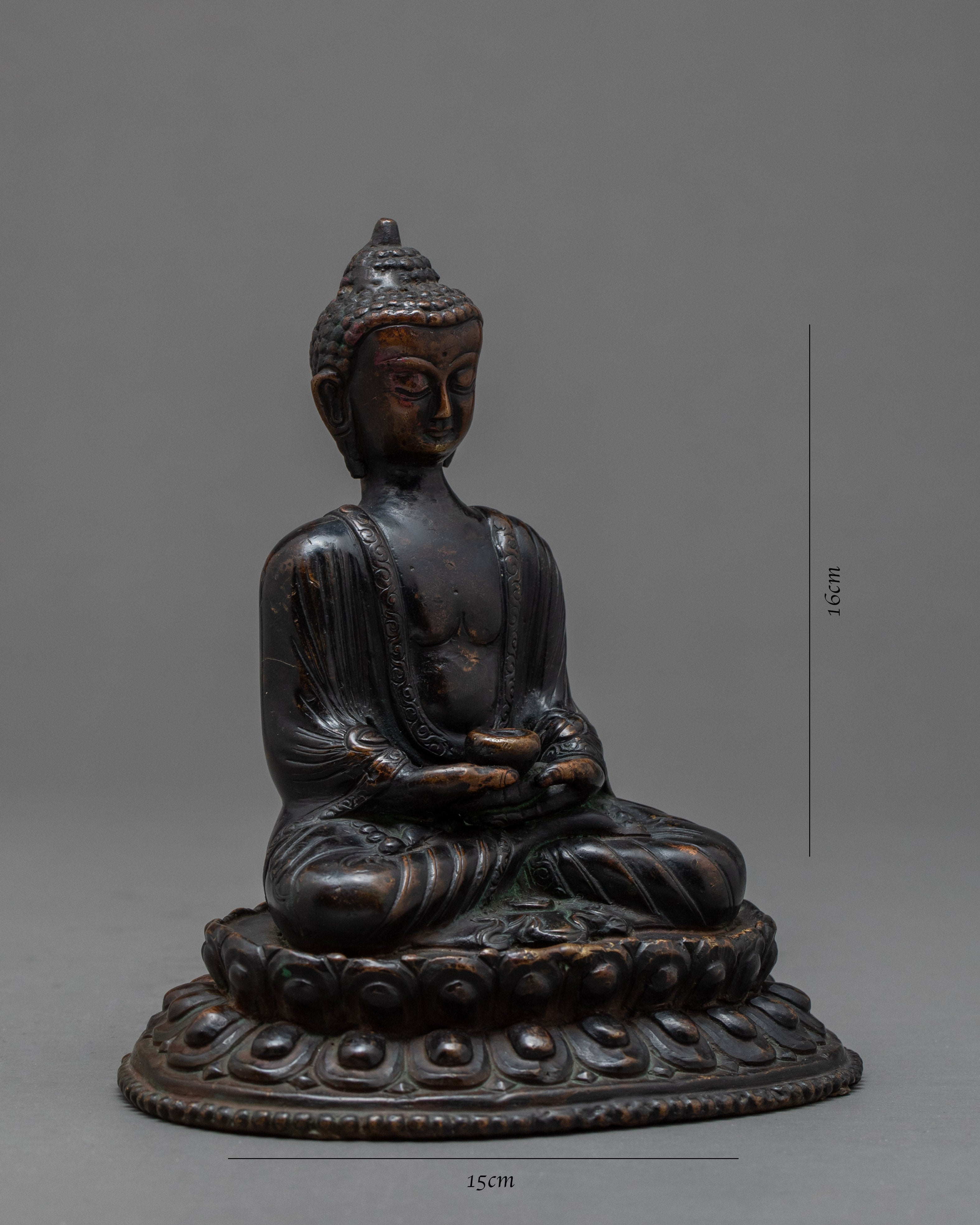 Amitabh Buddha Statue | Handmade Vintage Tibetan Sculpture