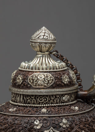 Tea Pot | Handcarved Tea Pot | Religious Decor