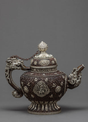 Tea Pot | Handcarved Tea Pot | Religious Decor