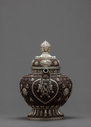 Tea Pot | Handcarved Tea Pot | Religious Decor