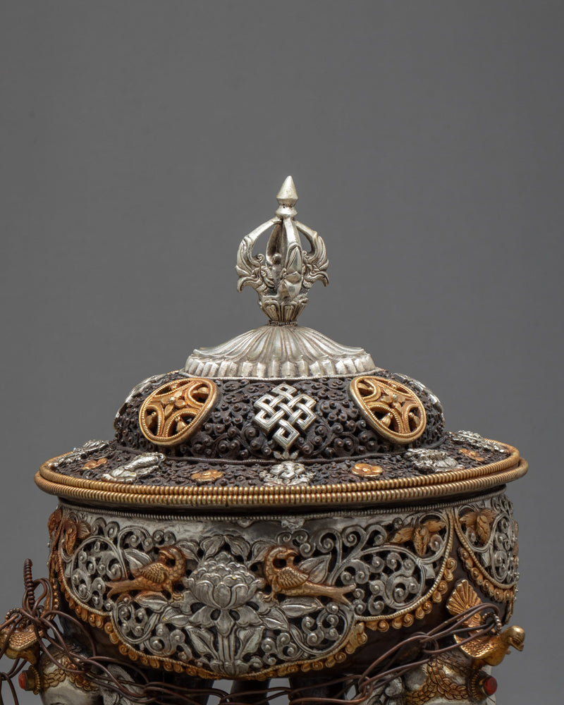 Silver Plated Incense Burner | Ritual Items
