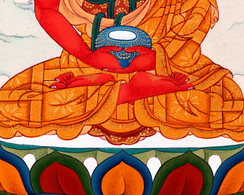 Dhyani Buddha Amitabha Thangka |  Tibetan Buddhist Artwork