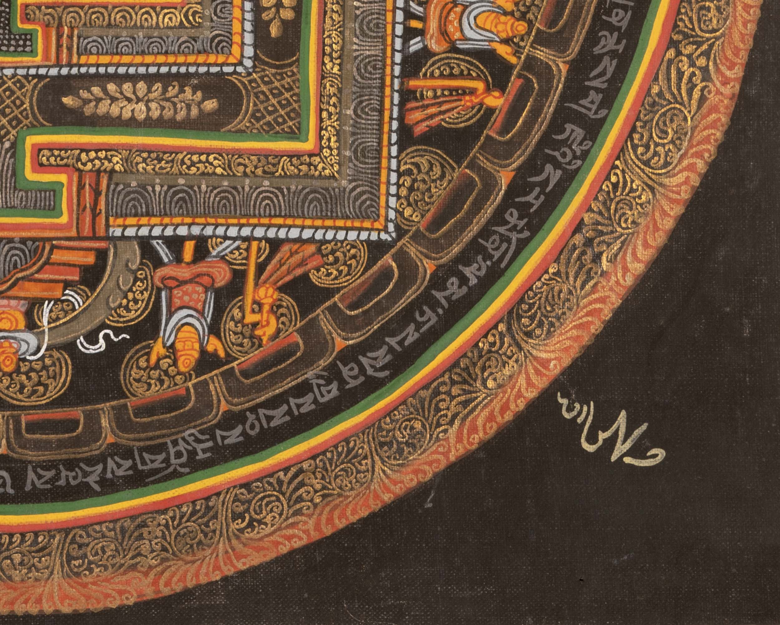Mantra Mandala Thangka |  Wall Decoration Painting