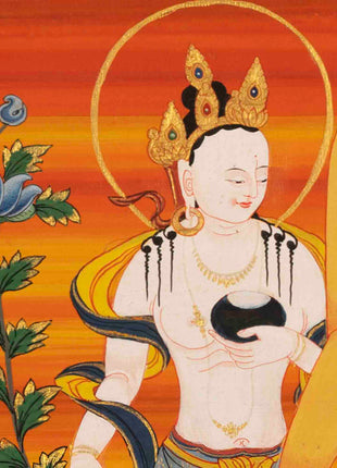 Handpainted Shakyamuni Buddha | Tibetan Wall Decoration Painting