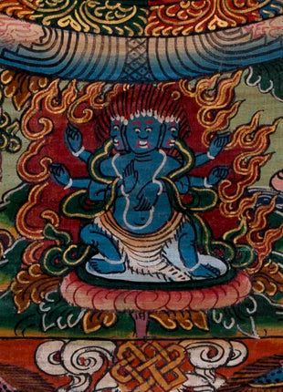 Traditional Heruka Mandala | Religious Buddhist Thangka | Wall Decors