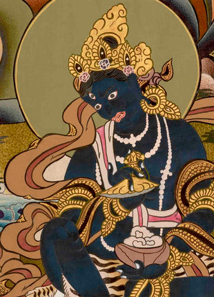 Green Tara Tibetan Thangka Painting | Wall Hanging Decor