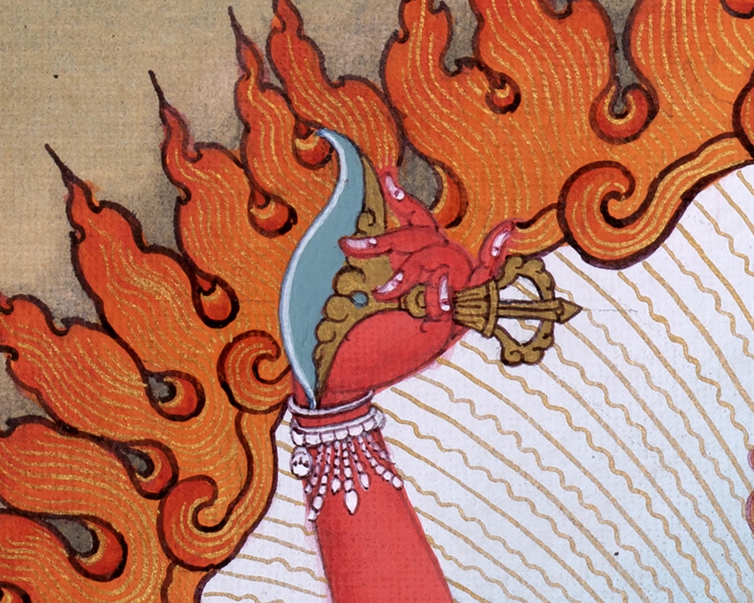 Vajravarahi | Dakini Thangka Print | High Quality Giclee Canvas Print