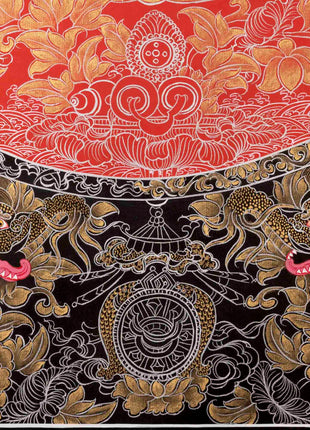 Bodhisattva Chenresig Thangka | Religious Buddhist Painting