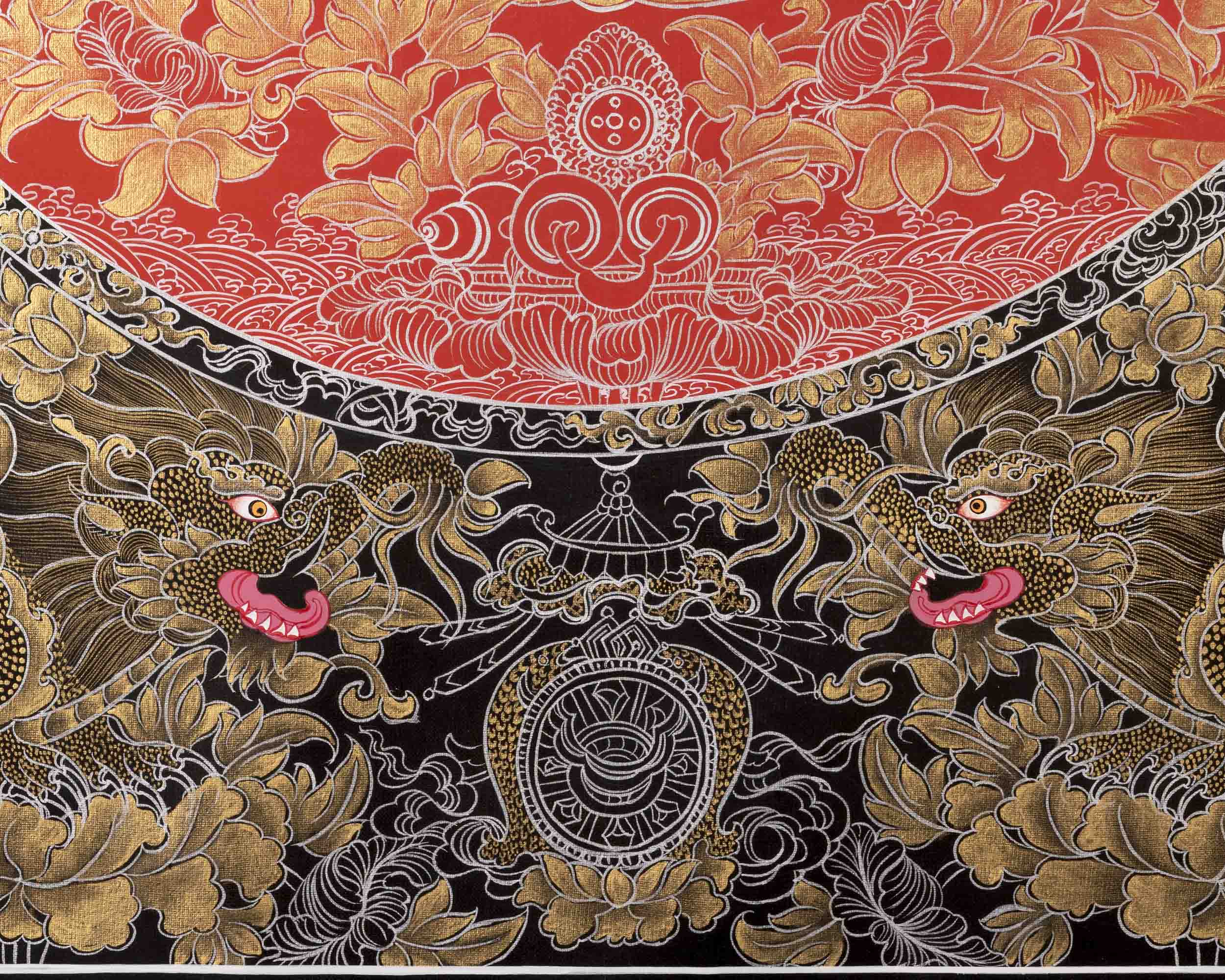 Bodhisattva Chenresig Thangka | Religious Buddhist Painting