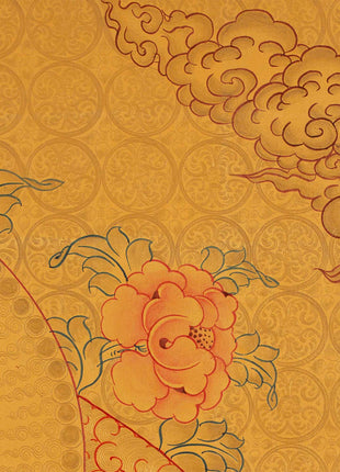 Gold Shakyamuni Buddha Thangka | Himalayan Art