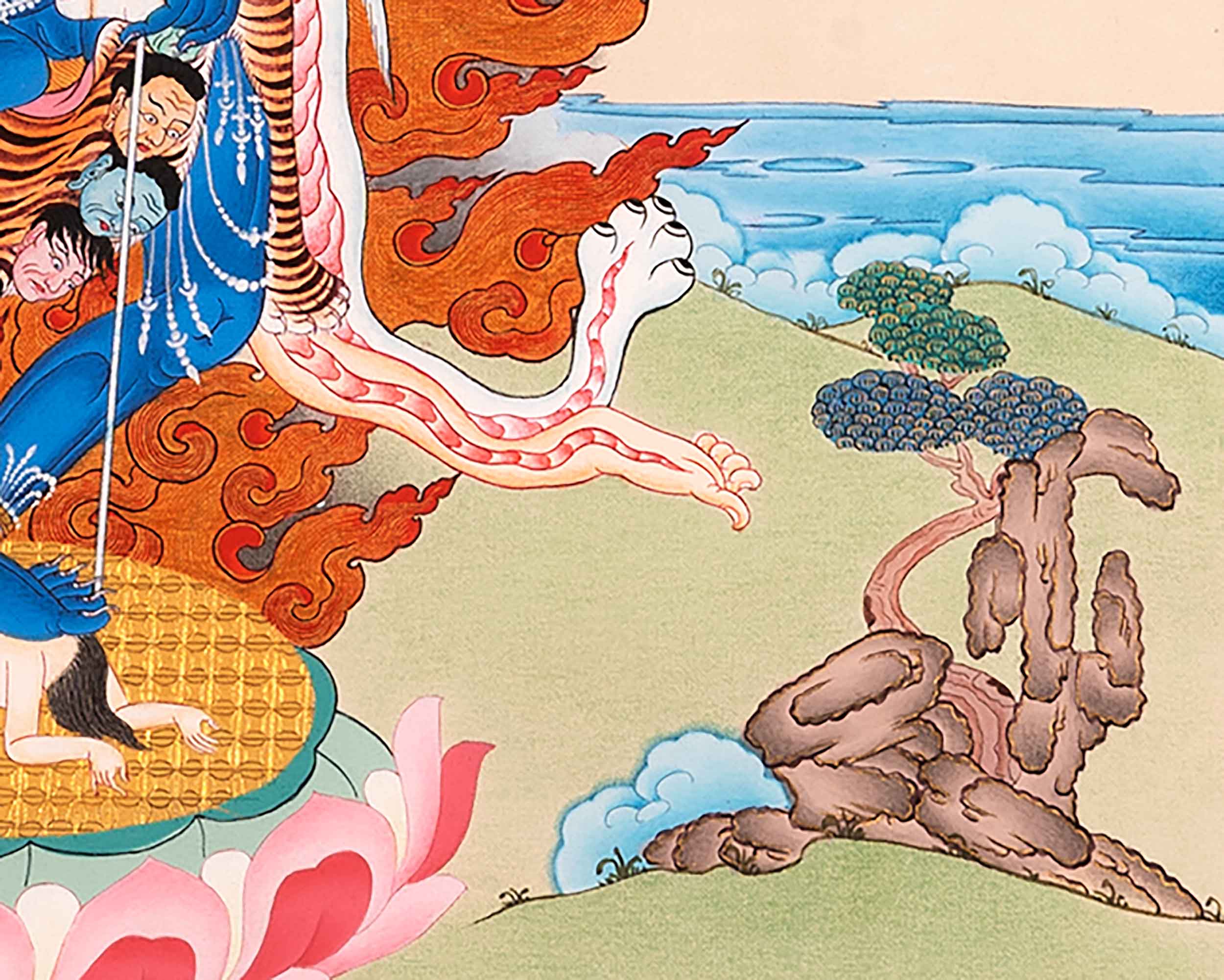 Troma Nagmo Sadhana Thangka | Tibetan Dakini Art On Cotton Canvas
