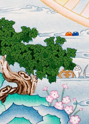 Samantabhadra with Consort | Traditionally Hand Painted Buddhist Thangka