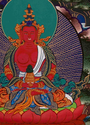 White Tara Thangka | Handpainted Female Bodhisattva | Wall Decors