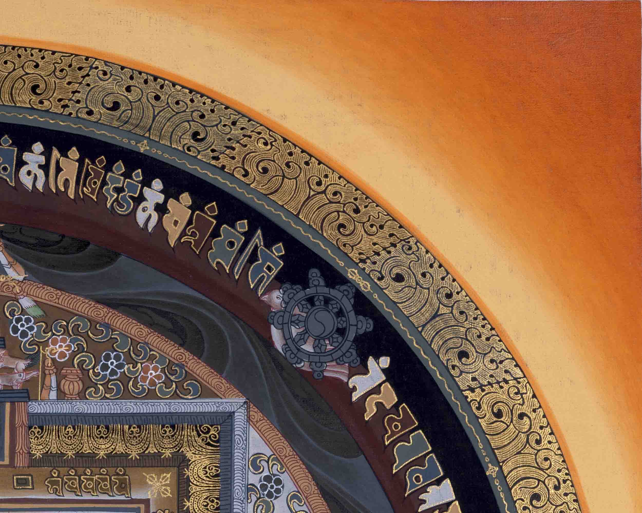 Wheel Of Time | Kalachakra Mandala Thangka | Traditional Wall Decors