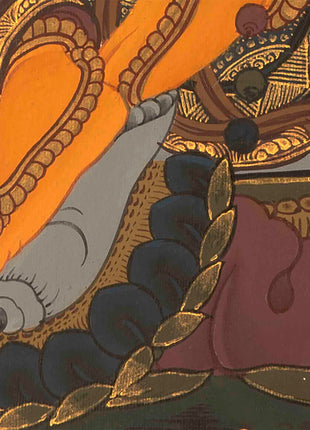 Deity Of Wealth Thangka | Traditional Tibetan Art | Wall Decors