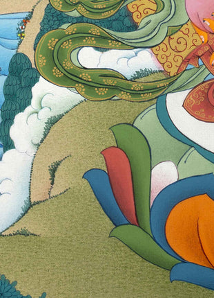 Traditional Wealth Deity Dzambala Thangka