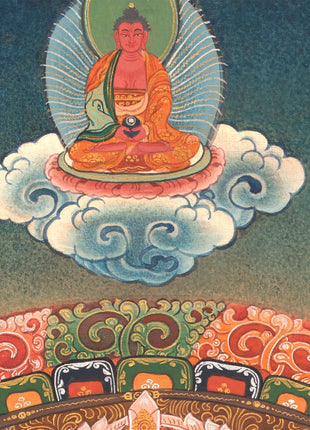 Chenrezig Mandala Thangka | Handpainted Religious Buddhist Art