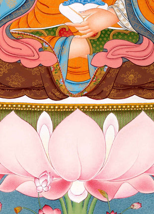 Guru Rinpoche Thangka | Tibetan Canvas Print