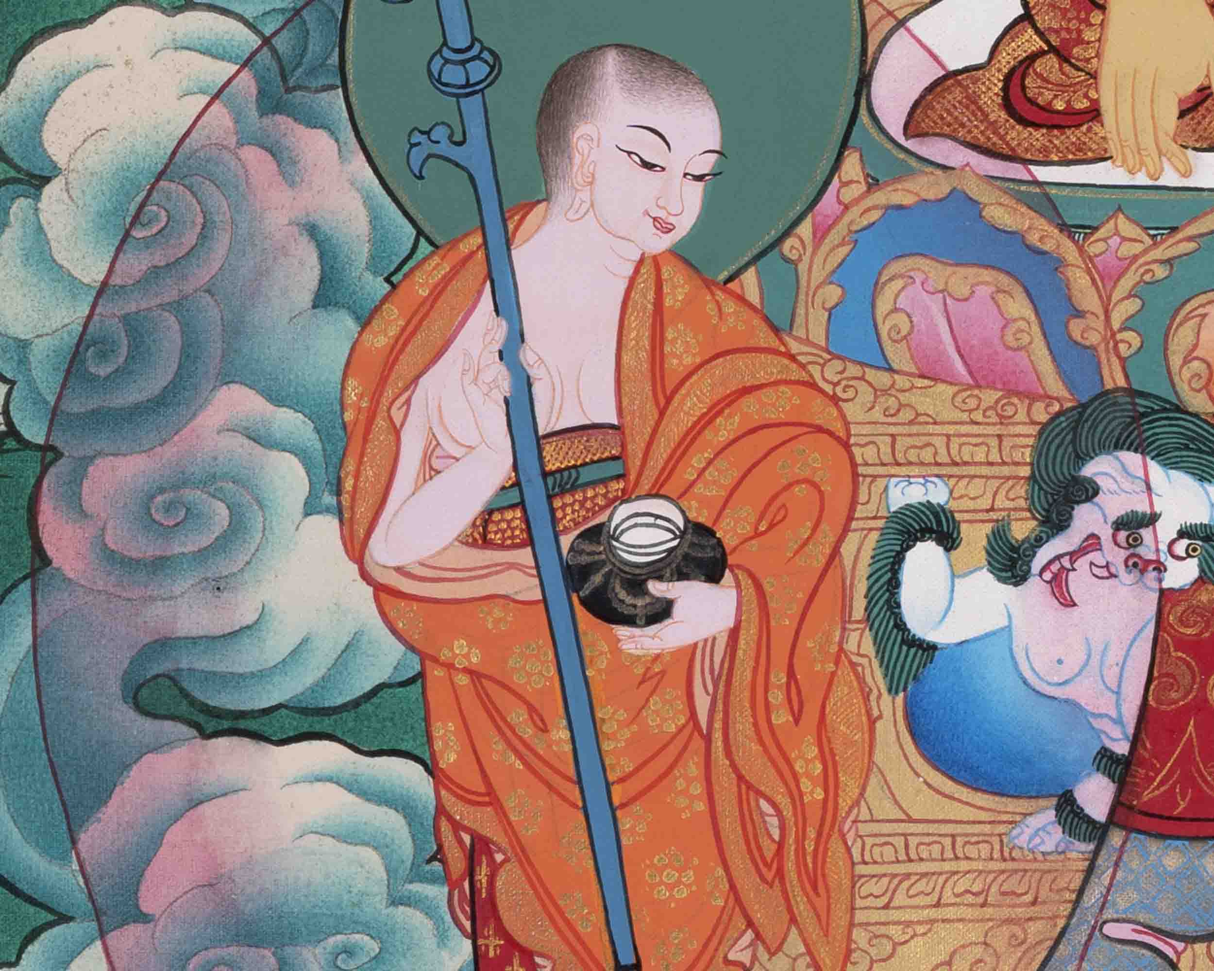Shakyamuni Buddha Thangka | Buddhist Painting | Wall Hanging Decors