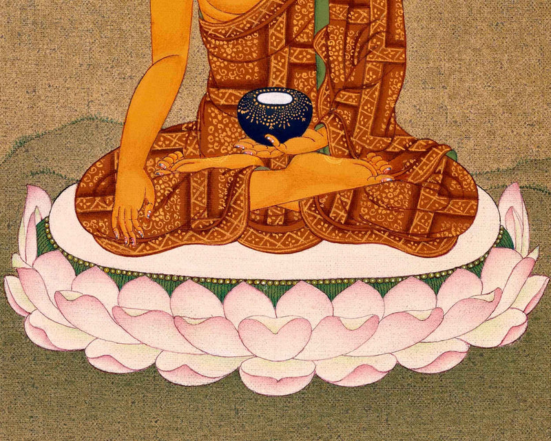 Gautama Buddha Art | Traditional Shakyamuni Thangka Painting