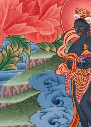 Goddess Green Tara | Religious Buddhist Artwork | Wall Decors