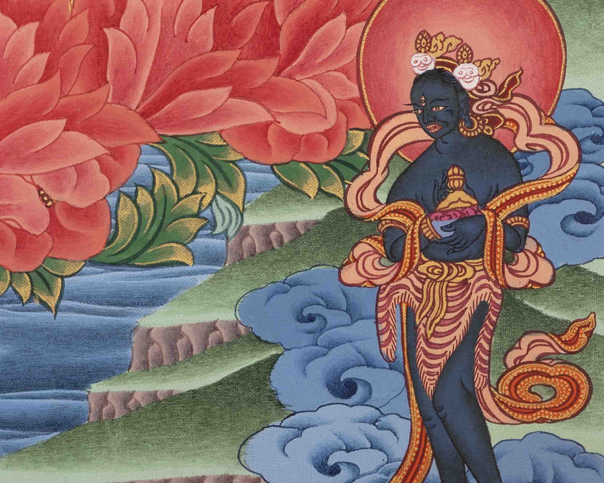 Goddess Green Tara | Religious Buddhist Artwork | Wall Decors
