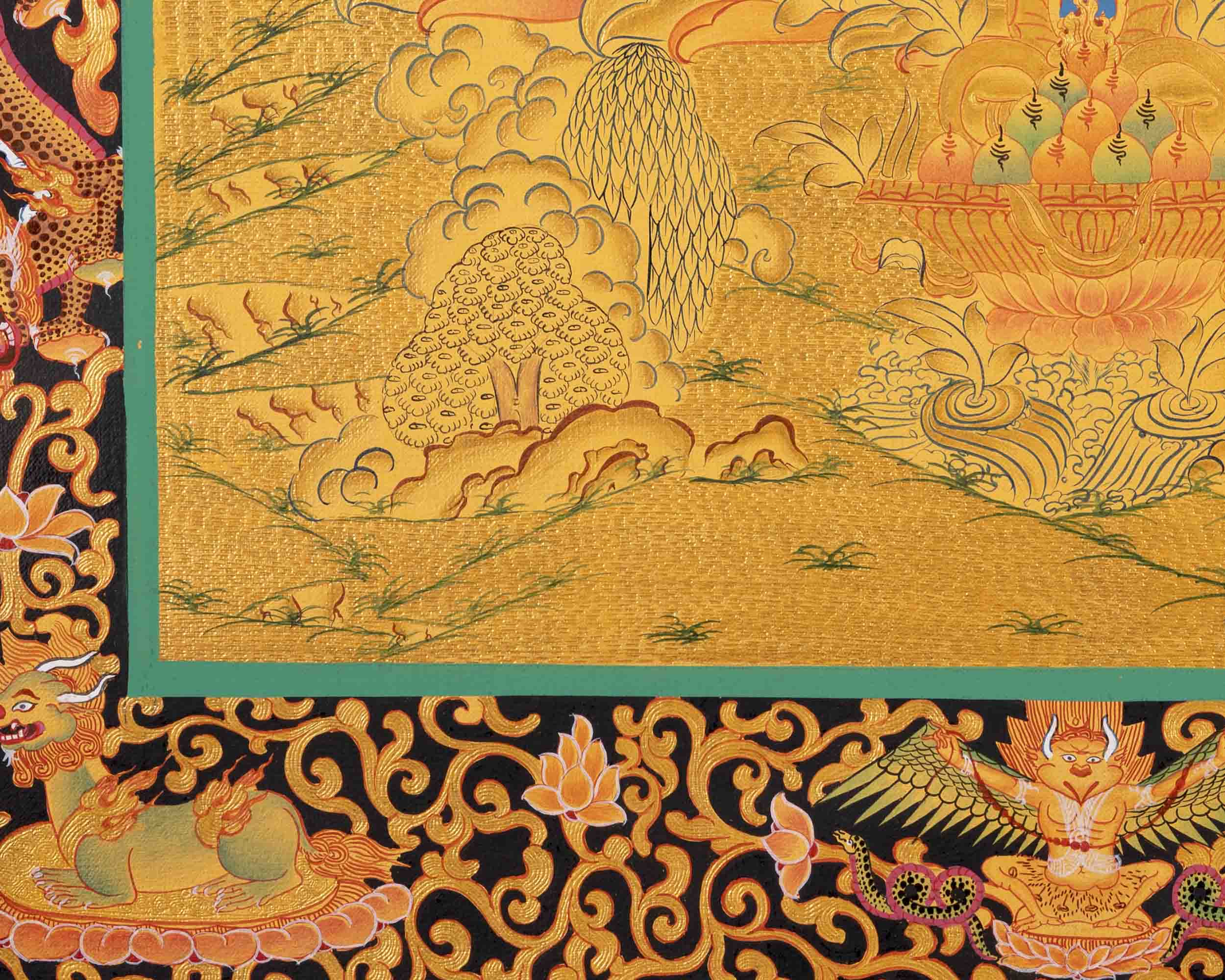 Avalokitesvara Chengrezig Thangka | Bodhisattva of Compassion