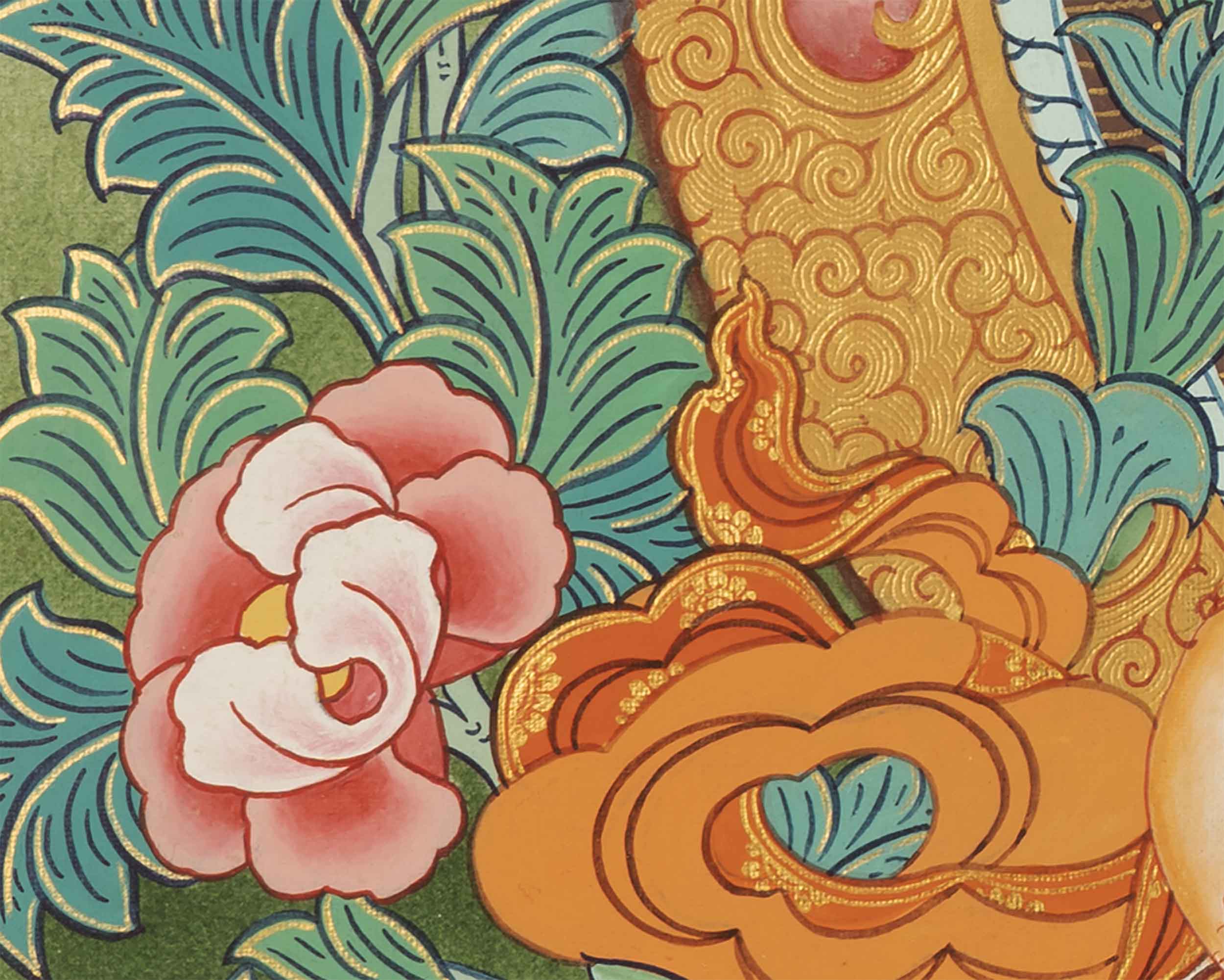 Quality White Tara Thangka | Traditional Buddhist Wall Hanging