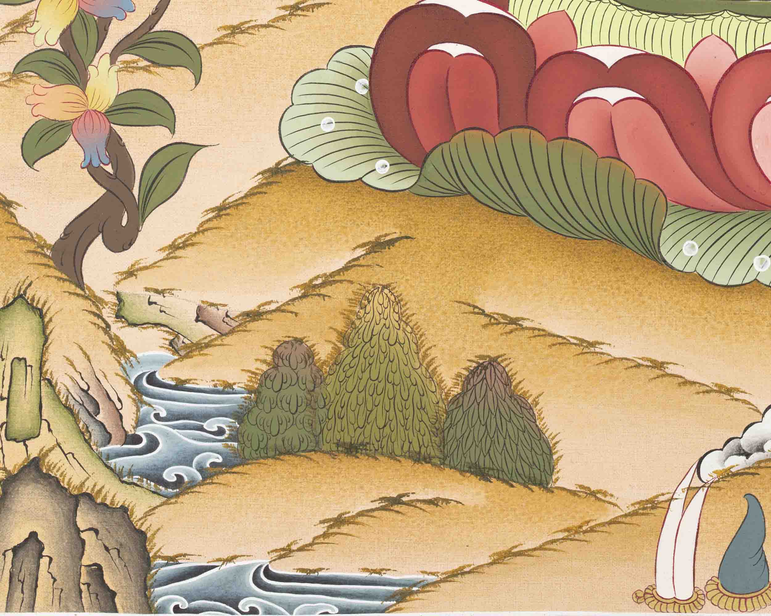 1000 Armed Bodhisattva Guanyin Chenrezig | Buddhist Thangka