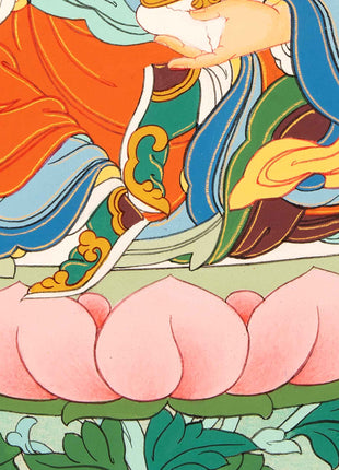 Guru Rinpoche Meditation Thangka | Traditional Buddhist Art