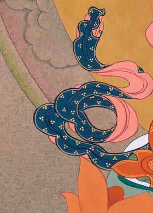 Traditional Tibetan Thangka For Chenrezig Mantra Practice | The Bodhisattva Of Compassion Art On Cotton Cavnas