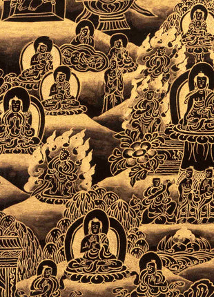Gold Style Buddha Life Story Thangka | Religious Art | Wall Decors
