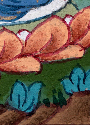Mini Vajrasattva Meditation Thangka | Traditional Tibetan Hand-Painted Art