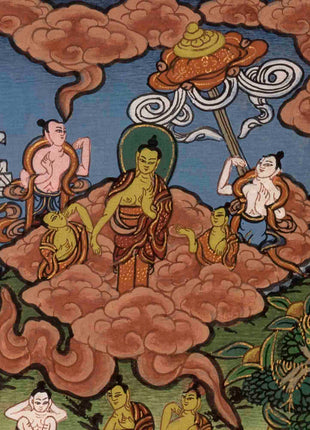 Shakyamuni Buddha's Life Story | Traditional Thangka | Wall Decors