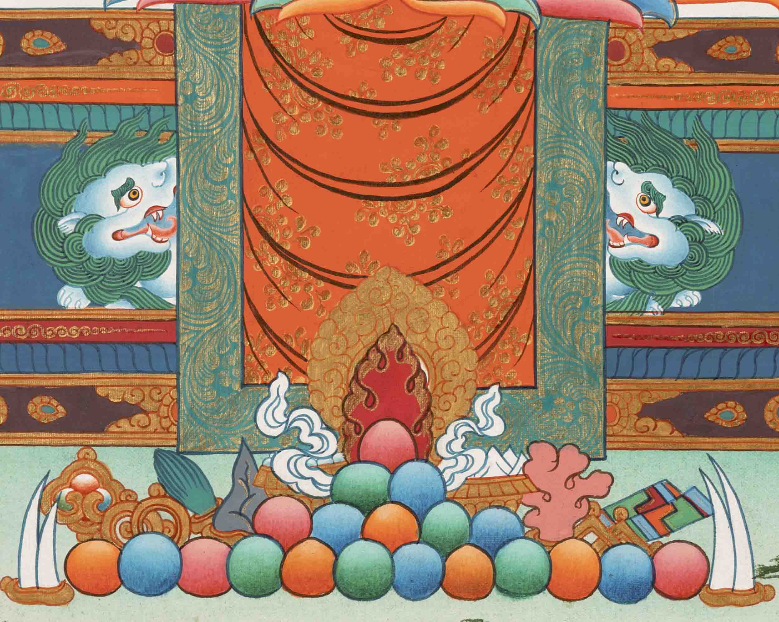 Medicine Buddha | Healing Buddha Thangka | Traditional Tibetan Paint