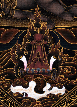 Ekajati Thangka | Tibetan Buddhist Painting | Hand Painted in 24K Gold
