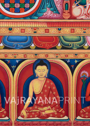 High-Quality Print Of Buddha Vairocana | Transcendent Buddha Of Vajrayana Buddhism