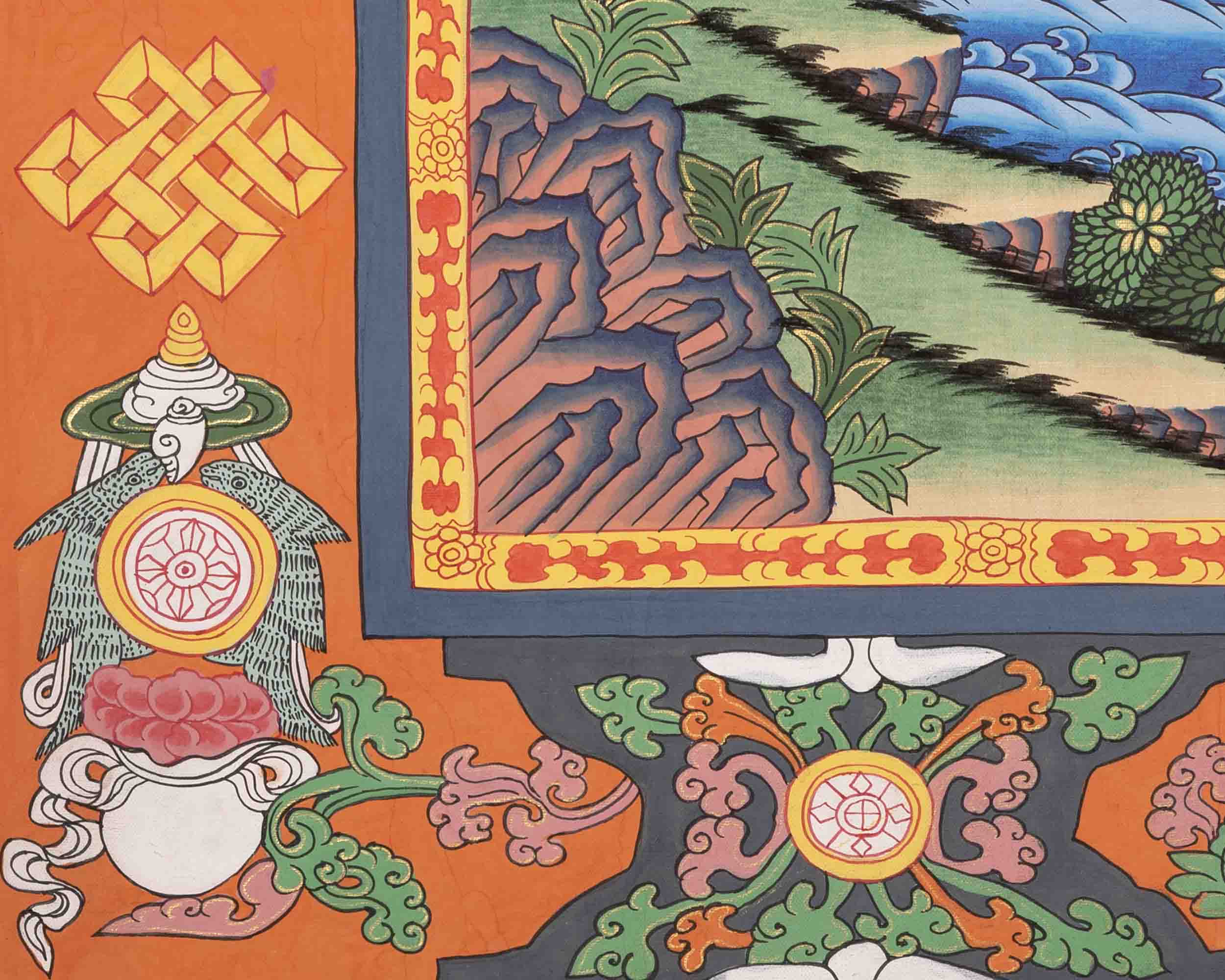 White Tara Thangka | Religious Tibetan Artwork | Wall Decors
