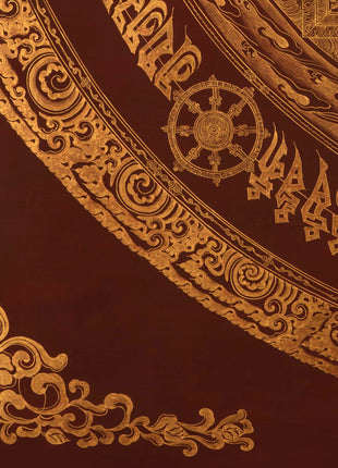 Gold Style Mandala | Buddhist Mandala Thangka