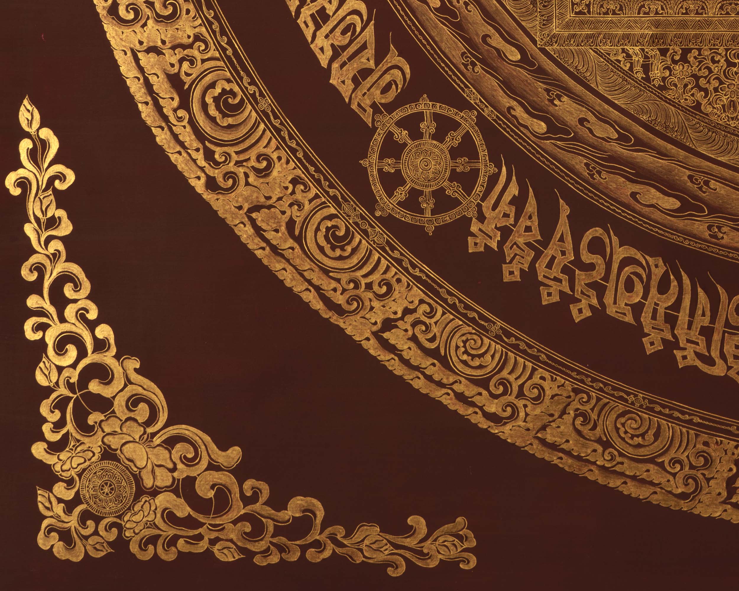 Gold Style Mandala | Buddhist Mandala Thangka