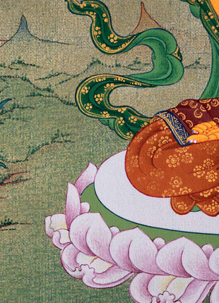 Manjushri, The Tibetan Wisdom Deity Himalayan Thangka | Traditional Himalayan Bodhisattva Art