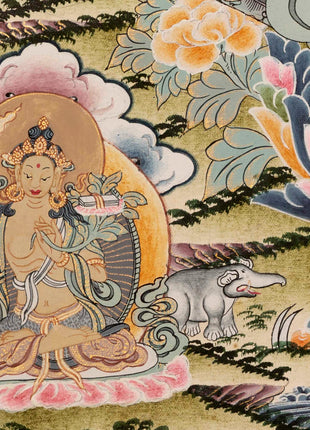 1000 Armed Avalokiteshvara | Chenresig Thangka | Religious Artwork