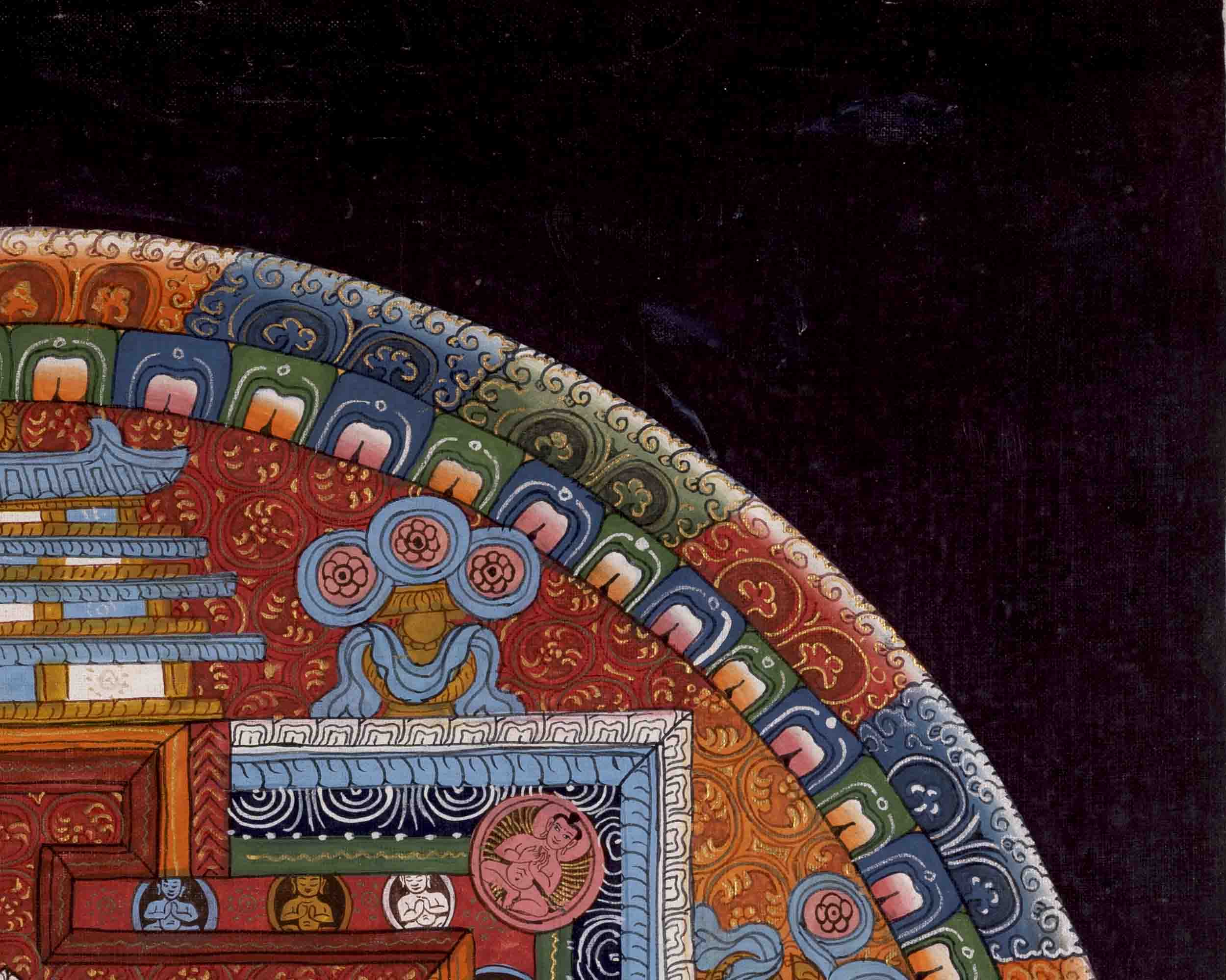 Amitayus Buddha Mandala Thangka | Wall Hanging