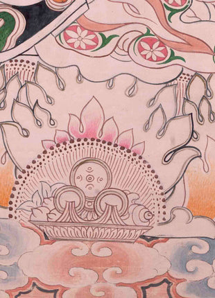 Guru Rinpoche Thangka | Traditional Tibetan Painting | Wall Decors