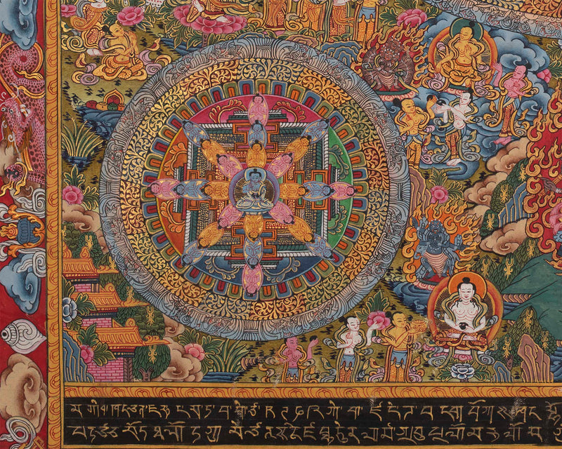 Mandala1000 Armed Lokeshvara | Buddhist Wall Hanging Mandala