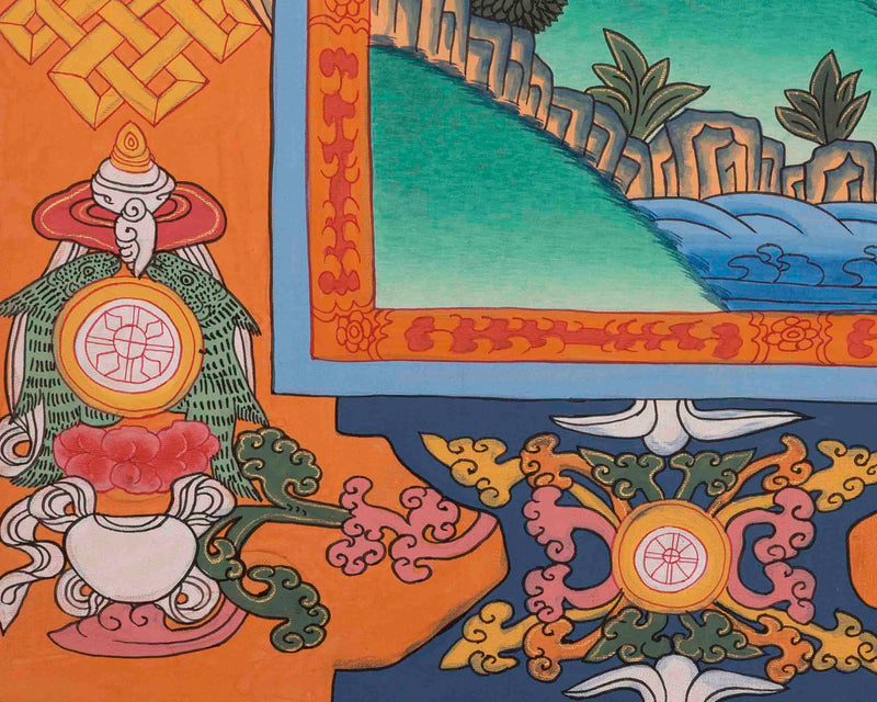 Bhaisajyaguru Thangka | Medicine Buddha | Religious Wall Decors