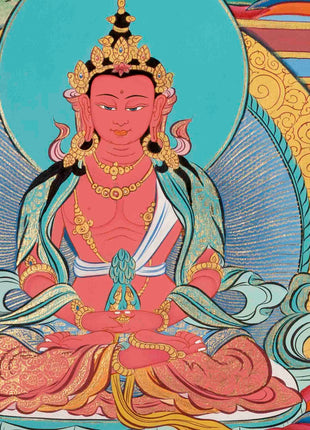 White Tara Thangka Painting | Religious Buddhist Art | Wall Decors