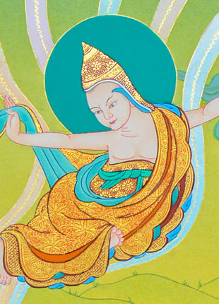Pema Jugne Thangka | Guru Rinpoche Manifestation | Traditional Artwork